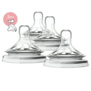 Philips Avent Natural Baby Bottle Variable Flow Nipple, 3M+, 4pk, SCF655/43