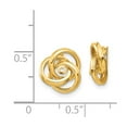 thumbnail image 3 of Primal Gold 14K Yellow Gold Love Knot Earring Jackets, 3 of 3