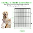 thumbnail image 5 of Jhsomdr Garden Decorative Fence No Dig Fence 20 Panels 32" Height Heavy Duty Metal Animal Barrier Fence for Yard & Patio, 5 of 7