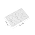 thumbnail image 2 of Graflsoa Patchs pour les Yeux Pailletés pour Rides - 6 Paires, Silicone, Transparent, Tous Types de Peau, Modèle 2 (7x4.3cm), 2 of 6