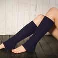 thumbnail image 2 of beishanbush Clearance Sales Socks Knitted Wool Winter Warm Leg Warmers Pile Warmers Thick Warmers Navy, 2 of 6