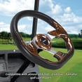 thumbnail image 4 of Roykaw Golf Cart Steering Wheel Universal for EZGO Club Car Yamaha, Golf Cart Accessories, Brown, 4 of 8