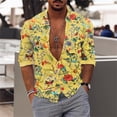 thumbnail image 5 of Camisas con estampado de mariposas Harajuku para hombre, nueva blusa holgada de manga larga con estampado de flores en 3D, blusas de calle de moda para hombre, 5 of 5
