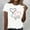 White, variant on Sakmal Short Sleeve Ladies Tops Under $10 Pink Love Heart Crew Neck T-Shirts Womens T Shirts