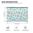 thumbnail image 3 of Kdxio Sea Shells 2 Makeup Bag Toiletry Bag Canvas Makeup Bags Zipper Cosmetic Pouch Travel Cosmetic Pouch for Women Gifts, 3 of 7