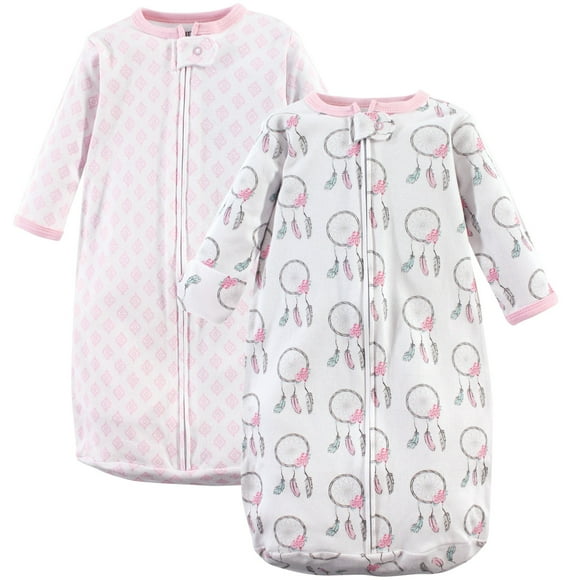 Bolsa de dormir de manga larga de algodón unisex para bebé Hudson Baby 0-3 meses