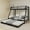 Black, variant on Youmumeub Heavy Duty Square Tube Bunk Bed with Trundle, Modern Industrial Black Iron Frame, Twin over Full, Stable & Noise-Free, Safety Guardrails Included