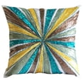 thumbnail image 1 of The HomeCentric Housse de Coussin, Housse de Coussin Multicolore, Paillettes Multicolores Roue à Pailletée Housse de Coussin, Lot de 2, 20x20 Pouces (50x50 cm Carré Soie Géométrique Pâques - Joyeux Rond, 1 of 4