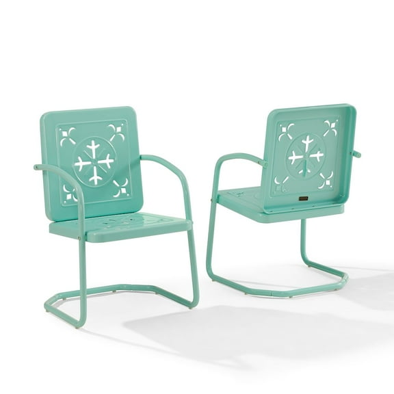 Crosley Furniture Azalea 2-Piece Retro Outdoor Chair Set- 2 Chairs