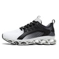 thumbnail image 4 of Men's Breathable Knit Blade-Sole Sneakers, Lightweight Lace-Up Athletic Shoes with Shock Absorption for Running, Gym, and Casual Streetwear, 4 of 10