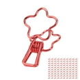 thumbnail image 4 of Mini Trombones, Pinces à Liant Fer Métallique Portable Compact Longue Queue pour les Vêtements pour les Documents Noir, Rouge, 4 of 8
