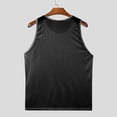 thumbnail image 6 of Gibobby Men Tank Tops Sleeveless Shirts Workout Athletic Muscle Mesh Gym Training Active Athletic Running Vest(XXL,Black), 6 of 7