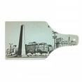 thumbnail image 1 of Obelisk Cutting Board, Buenos Aires Argentina Lettering City Sketch with Famous Monument, Decorative Tempered Glass Cutting and Serving Board, in 3 Sizes, by Ambesonne, 1 of 2
