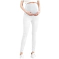 thumbnail image 2 of YABCSAZ Women's Maternity Jeans Over the Belly Comfy Stretchy Ripped Distressed High Waist Denim Jeggings Skinny Pregnancy Pants Maternity Leggings for Women Gifts for Women, 2 of 6