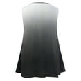 thumbnail image 5 of Aofany Plus Size Tank Tops for Women Flowy V Neck Women Shirts Loose Fit Summer Sleeveless Gradient Tops, 5 of 5