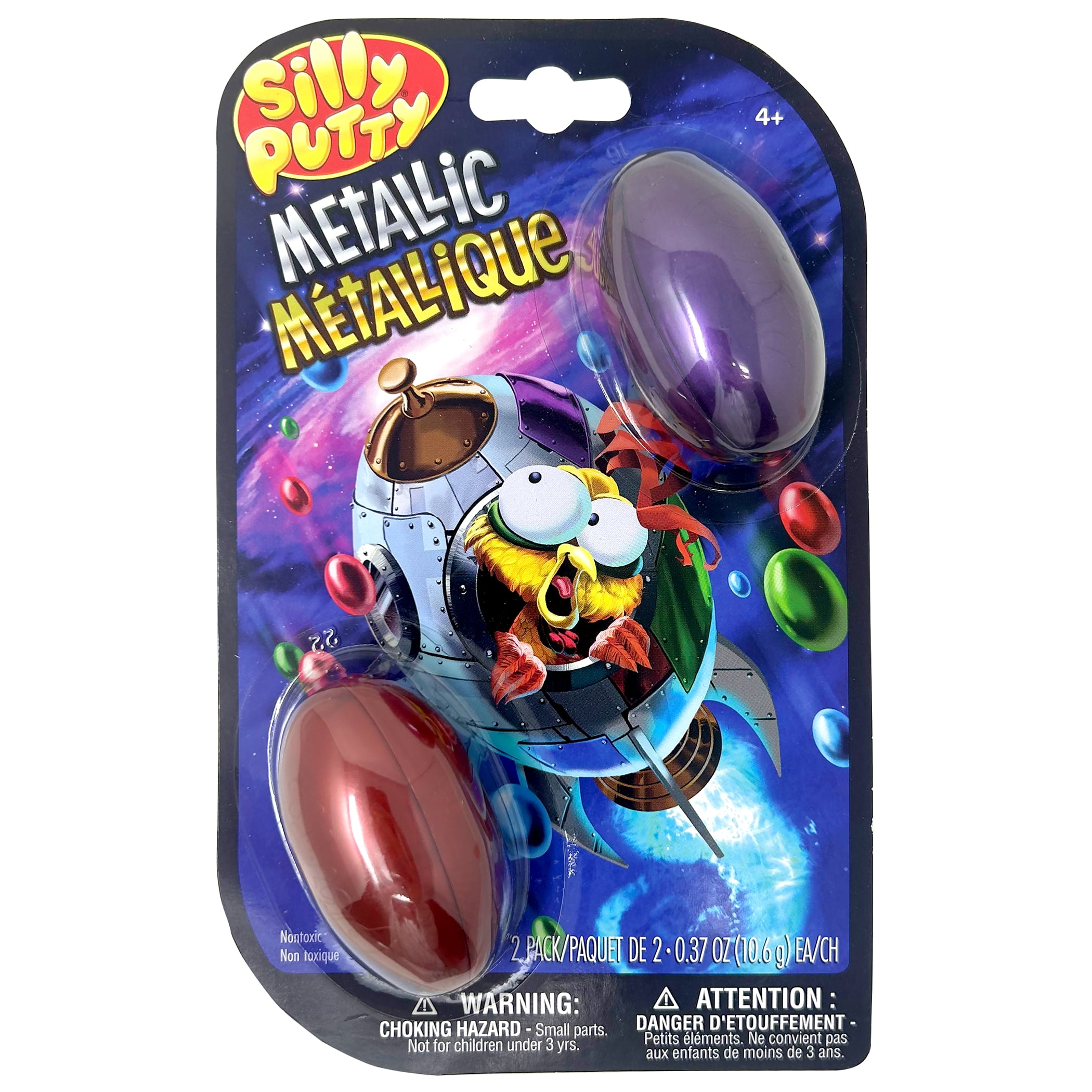 Crayola Silly Putty Metallic Eggs, Assorted, 2 Per Pack, 4 Packs