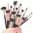 thumbnail image 6 of Professional Makeup Brush Kit Kabuki and Precise, 16 Piece Set Plus Elegant Pouch, 6 of 9