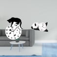 thumbnail image 2 of Reloj de pared con diseño de gato, movimiento silencioso, moderno y bonito, analógico, para sala de estar, , comedor, escuela., 2 of 8