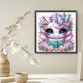 thumbnail image 4 of Pintura de diamante 5D DIY taladro cuadrado completo leer unicornio decoración del hogar arte 35x35cm, 4 of 9