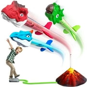 Kid Odyssey Dino Blasters, Rocket Launcher for Kids - Launch up to 100 ft. Birthday Gift, for Boys & Girls Age 3, 4, 5, 6, 7, 8 Years Old - Outdoor Toys, Family Fun, Dinosaur Toy, Kids Toys
