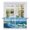 Blue, Teal, White, variant on Blue Waves Coastal Tier Curtains 24 Inch Length, Nautical Boat Summer Ocean Cafe Short Curtains for Bathroom Over Sink, Small Kitchen Curtain Light Filtering Tiered Drapes 2 Panels 27.5"Wx24"L