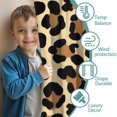 thumbnail image 3 of Blackout Kids Curtains,Classic Leopard Print Childrens Insulated Curtains Set Of 2,Bedroom Essentials,Toddler Room Decor 52x84in(132x213cm), 3 of 4