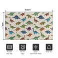 thumbnail image 5 of Beige Colorful Dinosaurs Pattern Door Rugs,Washable Non Slip Door Mats Indoor,Decorative Door Mats,Entry Mat Indoor for Entrance,Bedroom,Kitchen,Bathroom,17"x30", 5 of 6