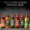 thumbnail image 5 of Melinda’s - A Taste of Melinda’s Collection – Craft Pepper Sauce and Condiment Gift Set - Includes Black Truffle, Thai Sweet Chili, Roasted Garlic & Habanero, Ghost Pepper, Spicy Garlic Parmesan- 12 o, 5 of 9