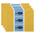 thumbnail image 4 of Simply Daisy 18" x 14" Fish Chips Animal Print Placemat, Set of 4, 4 of 5
