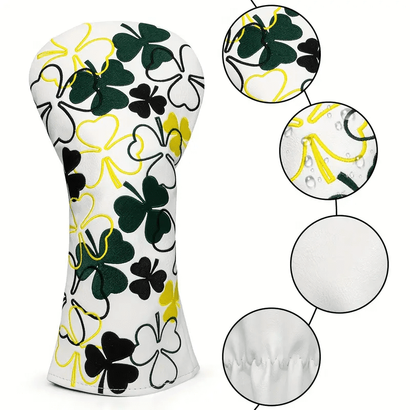 Golf Club Headcover Clover Design – Driver/Fairway/Hybrid