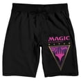 thumbnail image 5 of Magic the Gathering Planeswalker Symbols Logo Men's Black Drawstring Sleep Pajama Shorts-XL, 5 of 7