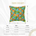 thumbnail image 2 of Faux Leather Throw Pillow Covers, Pineapple Hawaiian Style Decorative Pillow Covers for Couch Sofa Bed Living Room Home Garden, Pillow Cases with Invisible Zipper, 2 of 6