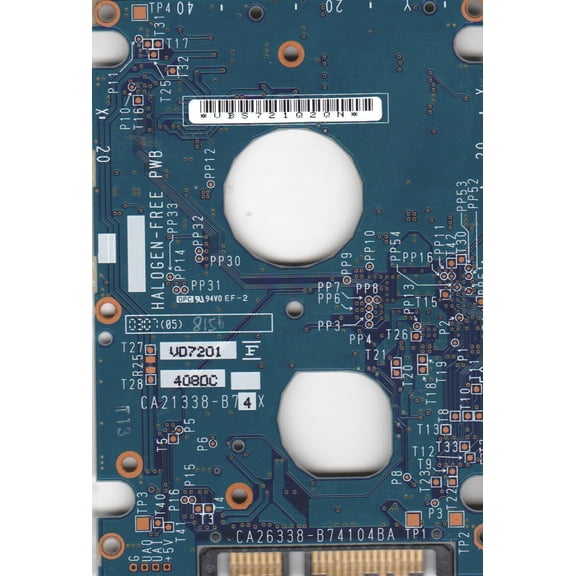 MHV2100BH PL, PN CP170863-01, Fujitsu 100GB SATA 2.5 PCB