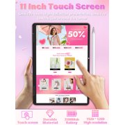 Pink Touchscreen Laptop 11 Mini 2-in-1 , FHD IPS , Intel N100, 16GB DDR4 RAM, 512GB SSD, (Win 11 Pro + Office), Backlit Keyboard, Facial Recognition, USB-C – Portable Laptop for Students & Travel