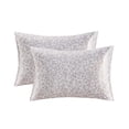 thumbnail image 3 of Madison Park Essentials Printed Satin 81x96" Modern Fabric Sheet Set in Brown, 3 of 16