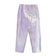 thumbnail image 5 of Kll Womens Lavender Glitter Foil Stripes Print Pajama Pants Soft Pajama Bottoms For Women Cozy Lounge Pants, 5 of 9