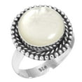 thumbnail image 1 of Mother Of Pearl Ring 925 Sterling Silver Handmade Jewelry, 1 of 5