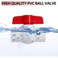 thumbnail image 4 of [5 Pack] 3/4' PVC Ball Valves, PVC Valves 3/4 inch, Water Shut Off Valves, PVC, 4 of 5