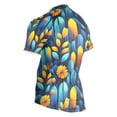 thumbnail image 3 of joogoo Plant Leaves Pattern Men's Cycling Jerseys Mountain Bike Short Sleeve Tops 3XL, 3 of 7