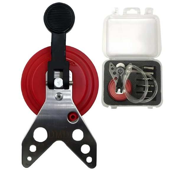 Tile Hole Locator, Suction Cup Drill Guide with Multiple Adapters for Ceramic Tile & Natural Stone, Adjustable Handle for Power Drill Use