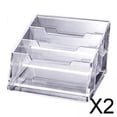 thumbnail image 1 of Organizadores de tarjetas transparentes Colamx 3 rejillas 2 piezas, 1 of 8