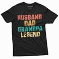 thumbnail image 3 of Men's Funny Husband Dad Grandpa Legend T-shirt Birthday Gift Tee Father's day Papa T-shirt (Medium Grey), 3 of 7