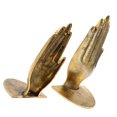 thumbnail image 4 of Shisuyan 1 Pair Iron Hands Gold Iron Book Ends Metal Hand Bookend Book Stoppers, 4 of 8