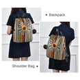 thumbnail image 4 of FORMRS Women's Travel Backpack Purse Anti-Theft Hidden Pockets Casual Shoulder Bag, Geometric Stripes, 4 of 7