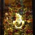 thumbnail image 1 of Xihbxyly Luces Navideñas para Ventana, Diseño de Cuentas Led, Luz Cálida para Decoración, Ventosa Flexible, Decoración para Fiestas, Uso Interior y Exterior, Funciona con Pilas, Forma de Muñeco de Ni, 1 of 6