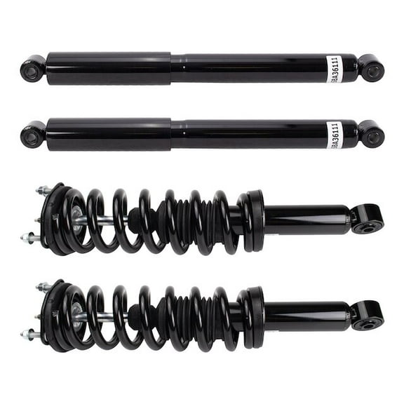 Front and Rear Shock Absorber and Coil Spring Assembly Set 4 Piece - Compatible with 2015 - 2020 Chevy Colorado RWD 2016 2017 2018 2019
