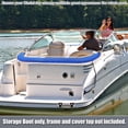 thumbnail image 2 of Unique Bargains Boat Bimini Top Storage Boot Cover 600D Polyester Canvas Blue 79'-84' Width Universal for 3 Bow 4 Bow, 2 of 6