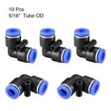 Uxcell 8mm Push-to-Connect Elbow Fittings – 90° Swivel, Plastic, For Pneumatic Tubing (2 Pack)