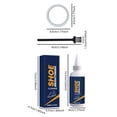 thumbnail image 3 of Shoe Brightening Cleaner Kit 100ml with Applicator Brush Protective Tape for White Canvas Leather Sneakers and Tennis Shoes Stain Removal Yellowing Treatment, Perfect for Footwear Care, 3 of 6