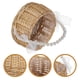 thumbnail image 3 of ColoMX Cesta de mimbre para flores con asa y cinta, ideal para bodas, fiestas de dulces y para niñas., 3 of 7